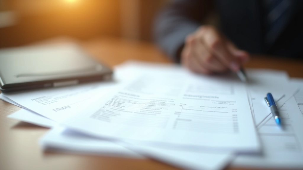 Documentos de impuestos regionales y formularios de beneficios fiscales sobre escritorio profesional